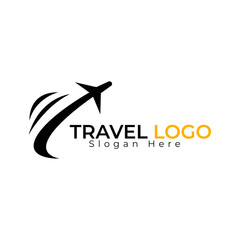 Booking plane logo templates.airplane logo.travel logo template.