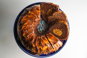 Chocolate peanut butter bundt cake