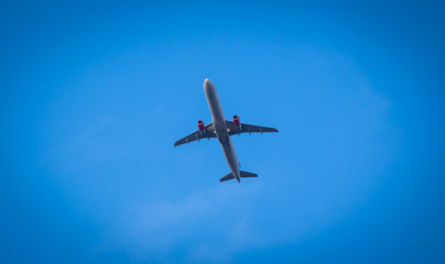 airplane in the sky