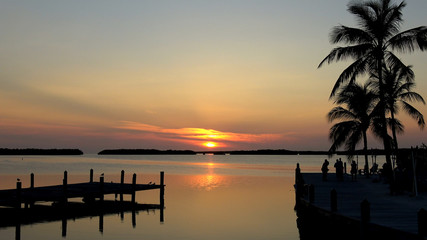 The beautiful Florida Keys at sunset