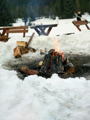 winter in the mountains