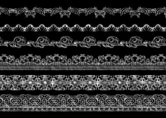 3d border with black background