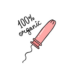 tampon doodle icon, vector illustration