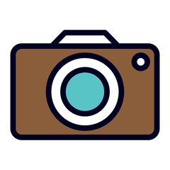 Camera icon. Photography symbol illustration. Take photo, media sign.