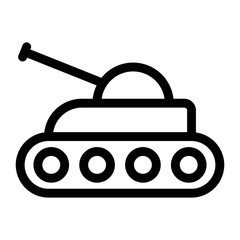 Military tank icon. War, battle sign. Army, troops concept.