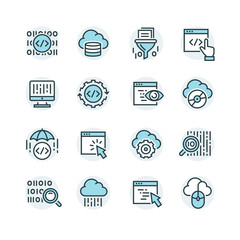 icons set of search engine optimisation
