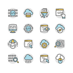 icons set of search engine optimisation
