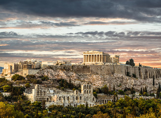 Naklejka na ściany i meble Parthenon, Acropolis of Athens, the symbol of Greece