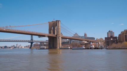 Fototapeta na wymiar Amazing Brooklyn Bridge in New York - view from Manhattan