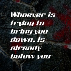 Obraz premium Inspirational quotes and motivations for success on natural landscapes and texture backgrounds