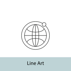 Browser Line Art Icon