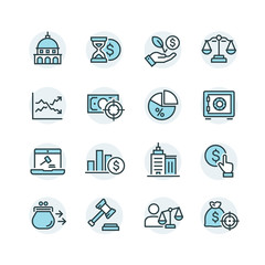 business and marketing icons set

