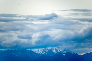Clouds over the Olympic Mountains #3