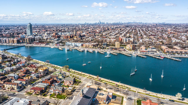Aerial Images of Sheepshead Bay Brooklyn