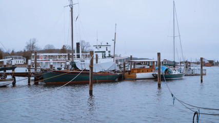 Boats on Mystic River