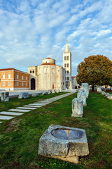 The cathedral and forums in Zadar, Croatia