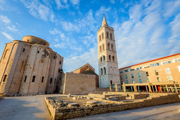 The cathedral and forums in Zadar, Croatia