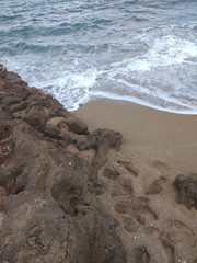 waves on the beach