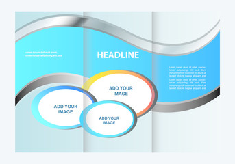 Professional business three fold flyer template, corporate brochure or cover design, can be use for publishing, print and presentation.
