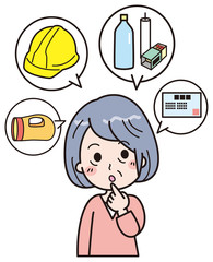 防災　考える　高齢女性