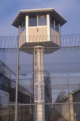 Watch tower at a CA State Prison