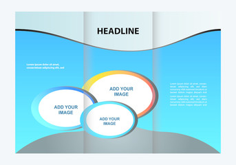 Professional business three fold flyer template, corporate brochure or cover design, can be use for publishing, print and presentation.
