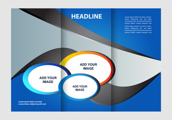 Professional business three fold flyer template, corporate brochure or cover design, can be use for publishing, print and presentation.
