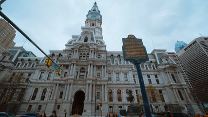 Philadelphia City Hall in the city center