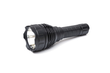 A big LED torch isolated / Flashlight for camping