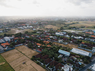 Fototapeta premium Aerial view of the city