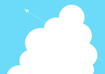 夏の空の背景イラスト