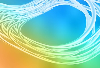 Fototapeta premium Light Blue, Yellow vector abstract bright texture.