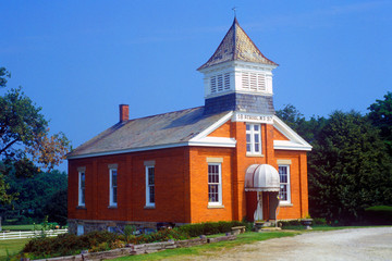 Exterior of small school,  OH