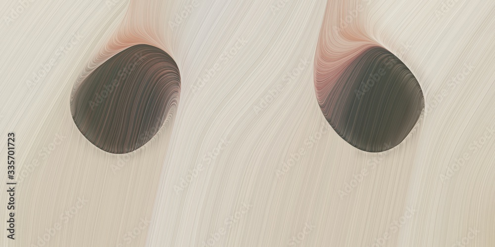 Poster graphic design background with modern soft curvy waves background illustration with pastel gray, dar