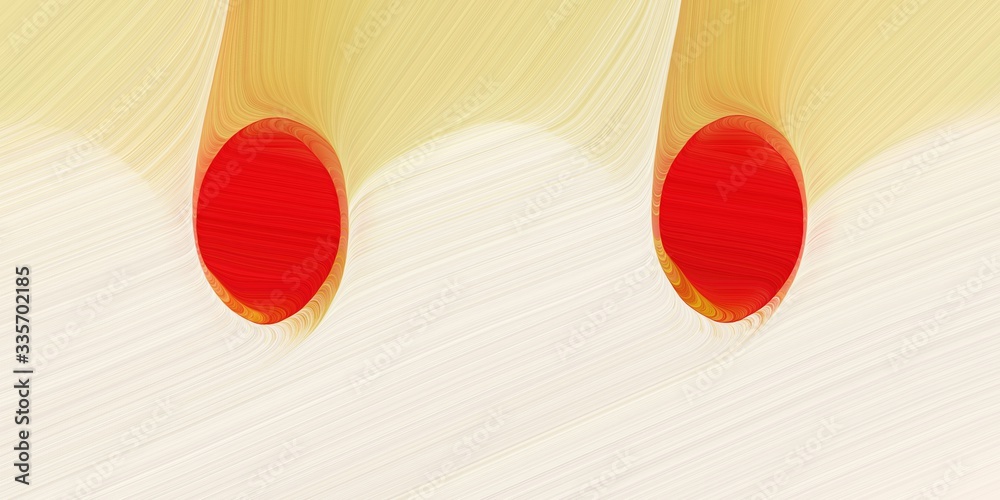 Aufkleber graphic design background with abstract waves design with antique white, strong red and khaki color.
