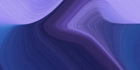 graphic design background with abstract waves illustration with dark slate blue, midnight blue and light pastel purple color. can be used as card, wallpaper or background texture