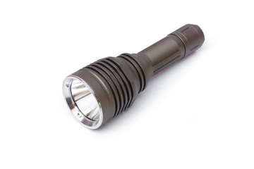 A LED torch isolated / Flashlight for camping