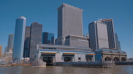 Fototapeta na wymiar Staten Island Ferry Terminal in Manhattan New York