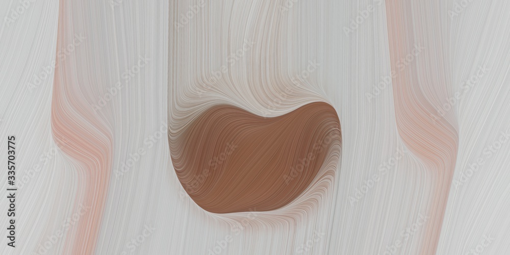 Poster graphic design background with abstract waves design with silver, pastel brown and rosy brown color.