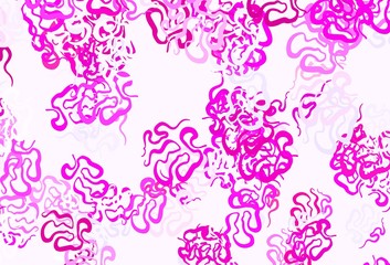 Light Blue, Red vector backdrop with memphis shapes.