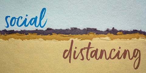 social distancing concept