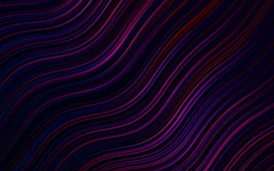 Obraz premium Dark Pink, Red vector template with bent ribbons. A vague circumflex abstract illustration with gradient. A completely new memphis design for your business.
