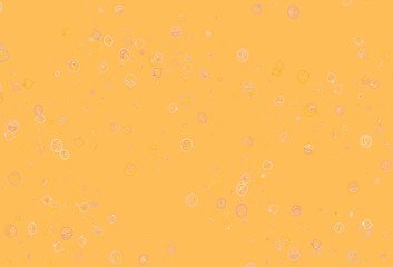 Light Pink, Yellow vector background with cuisine gourmet.