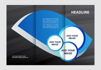 Brochure design template abstract 
