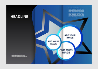 Brochure design template abstract 
