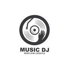 vinyl disc music vector icon illustration design