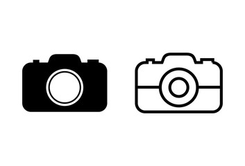 Camera Icons set isolated on white background. Camera symbol. Camera vector icon
