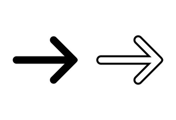 Obraz premium Arrow icons set on white background. Arrow symbol. Arrow vector icon