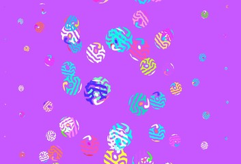 Light Green, Red vector backdrop with dots.