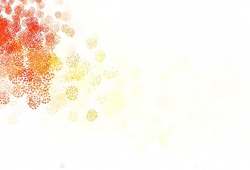 Light Red, Yellow vector template with chaotic shapes.